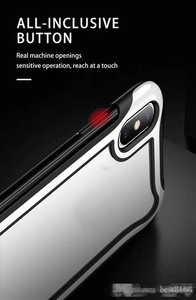 

blade shockproof case for iphone 11 pro max xr xs max x 8 7 6 clear hard pc soft tpu hybrid dual color colorful 3in1 cell phone cover skins