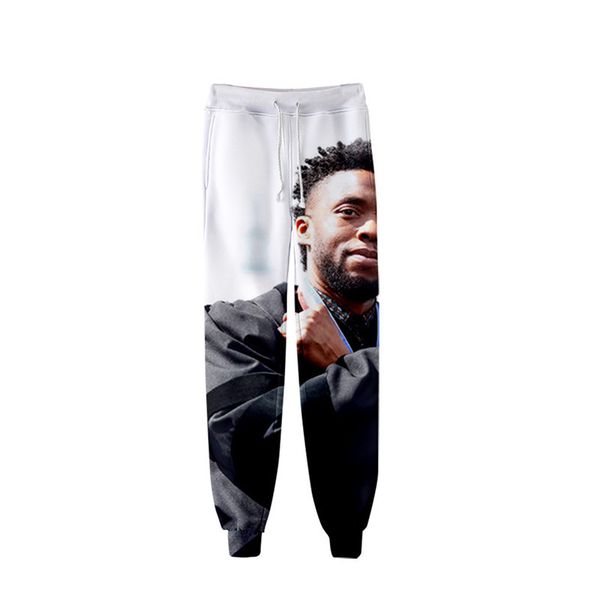 

panther wakanda forever man pants fashion trend wakanda 3d pattern casual long pants summer designer female hip hop sports drawstring pants, Black
