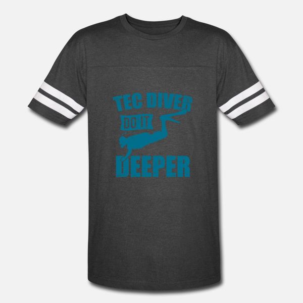 

tec diver do it deeper diving scuba diver gift t shirt men designs tee shirt crew neck unique fitness funny spring autumn vintage shirt