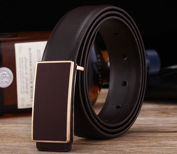 

fashion ceinture mens belts for male genuine leather straps for men waistband d070816, Black;brown