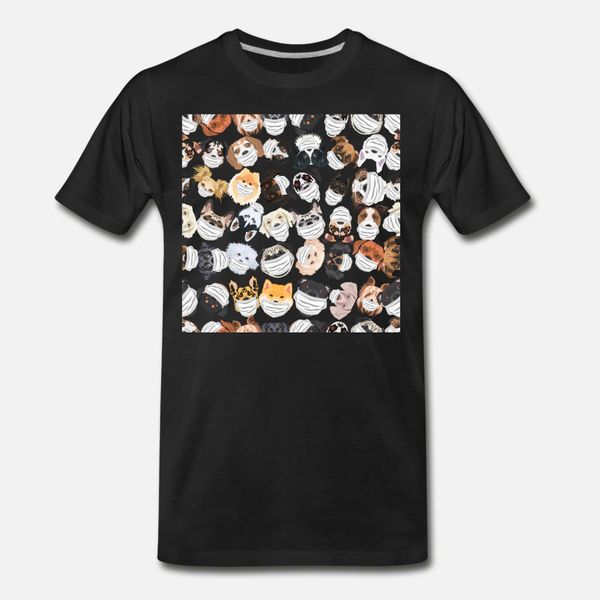 

illustration dogs with respirator pattern t shirt men printed tee shirt o neck leisure graphic new style summer style natural shirt