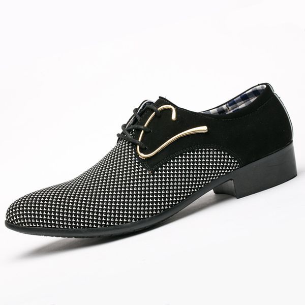 

mazefeng brand plus size 48 men casual shoes oxfords cow men's flats spring autumn fashion classic mens shoes chaussure homme, Black