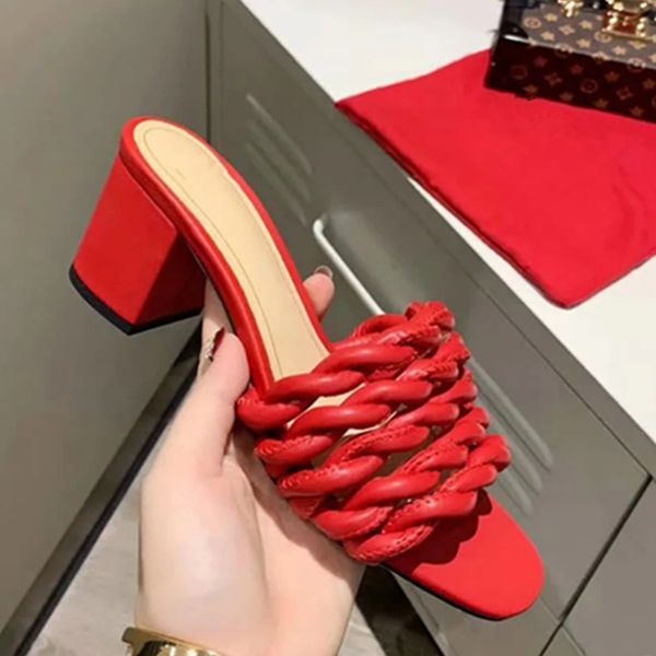 

women slippers summer 2020 new fashion wave twist high heels pumps ruwnay gladiator sandals party dress leather silds shoes girl, Black