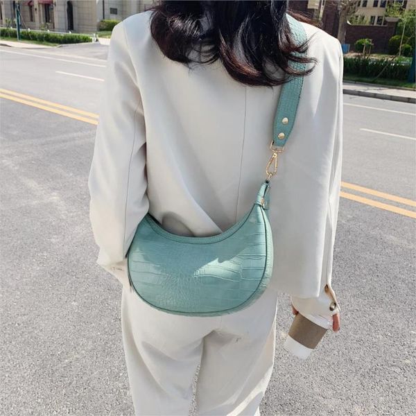 

alligator pattern pu leather crossbody bags for women 2020 summer small green shoulder messenger bag lady handbags and purses