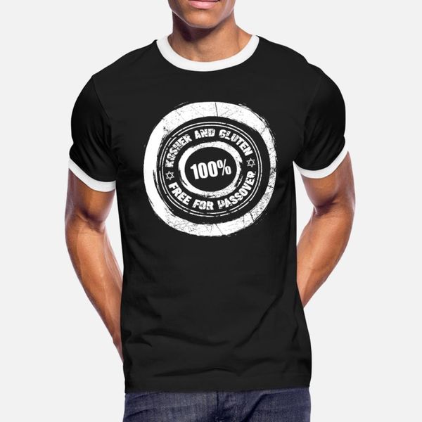 

100 иудейской пасхи% кошерный глютена т рубашки мужчины customize хлопок плюс размер 3xl урожай сумасшедшая весёлые весна осень letters руба
