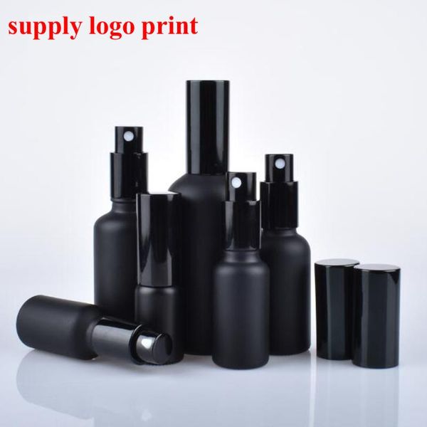 

10ml 15ml 20ml 30ml 50ml 100ml black essential oil bottle glass light spray bottle repacking portable small empty