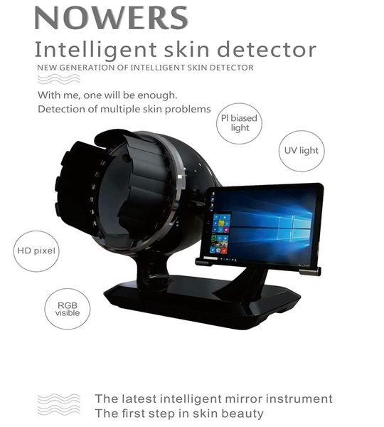 

wholesale smart analyzer device uv digital skin moisture detector with touch screen for skin diagnosis system beauty salon spa use