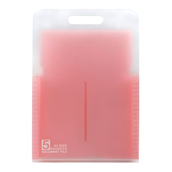 

5 pockets vertical organ bag pp stationery organizer expanding file folder a4