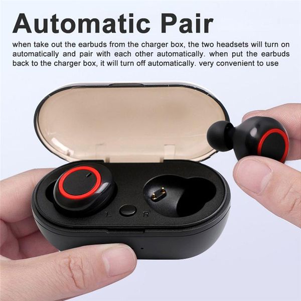 

wireless tws bluetooth headset dt-2 tws 5.0 sports headset 3d stereo headset stereo with microphone and charging box