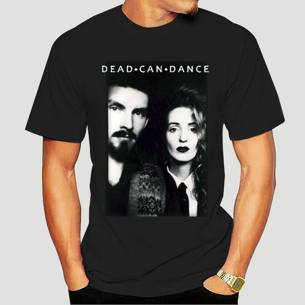 

dead can dance vintage t-shirt black tee 1980s 80s гот перепечатка новые моды прохладного мужчина печать новизна топ футболка платье-3820a