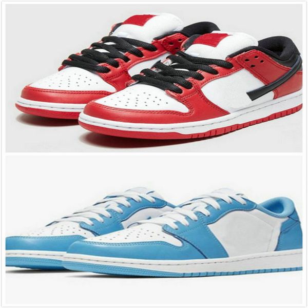 

1 low unc dark powder blue dunk sb low chicago white running shoes men women sports sneakers 36-45