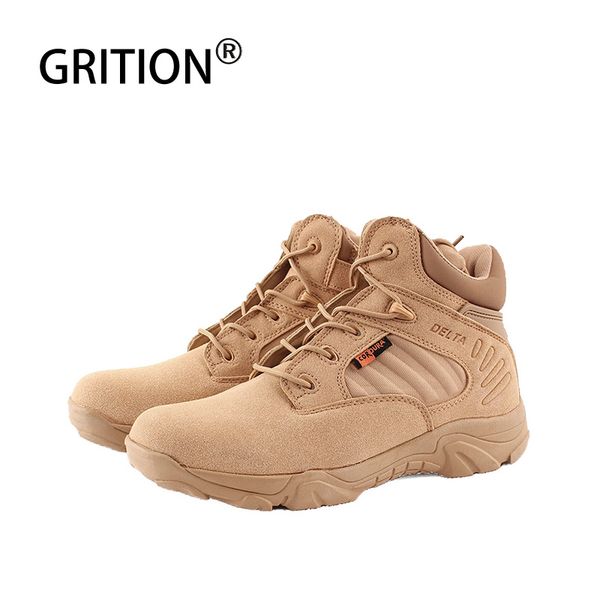 

grition men tactical boots waterproof hiking shoes outdoor anti-skid mountain climbing shoes new arrival warm hunting boots