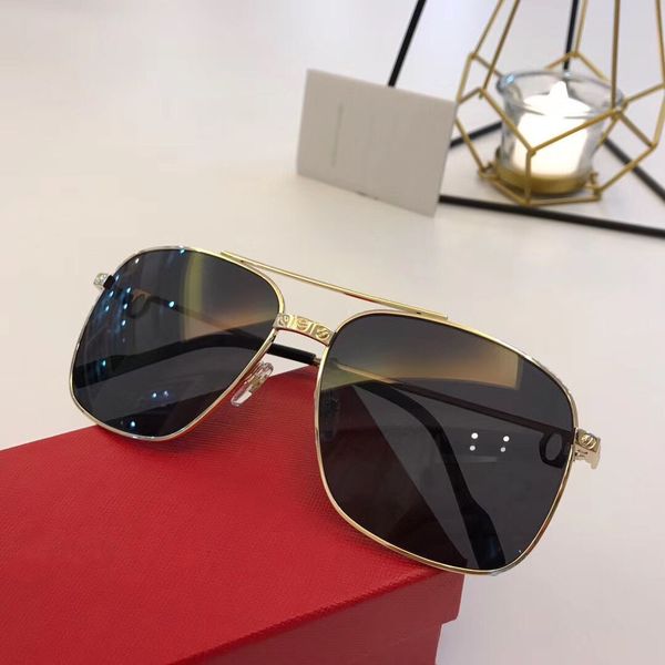 

2020 new fashion vintage men outdoor sunglasses attitude clssic metal silver square frame uv400 protection eyewear with orange box ct0298s, White;black