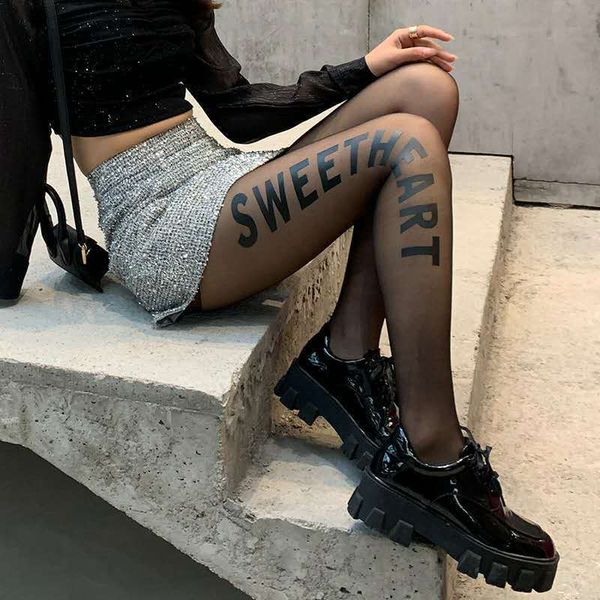 

женщины письмо шелк чулки gg колготки sexy колготки способа silk носки причинная чулки женский трикотаж 005, Black