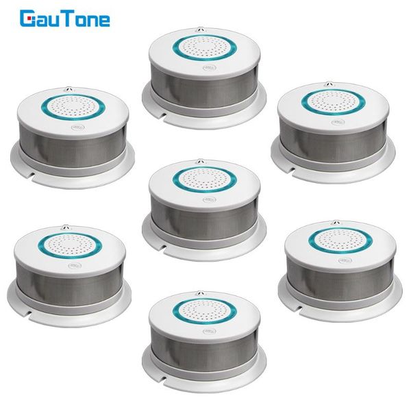 

gautone pg438r smoke detector fire alarm detector smoke alarm smokehouse support 433mhz home security system, Black;white