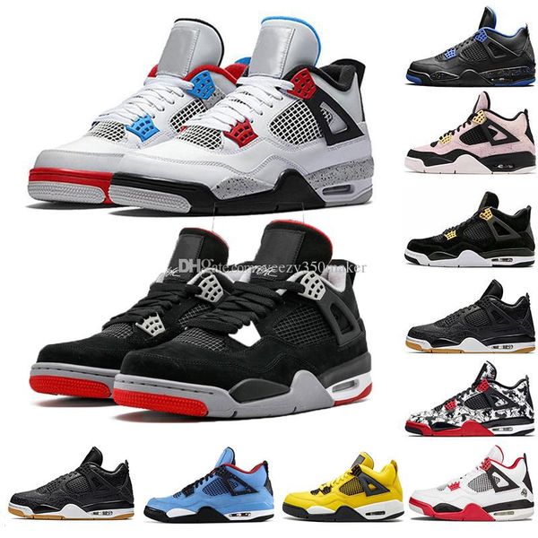 

jumpman 4 4s iv what the cactus jack laser wings mens basketball shoes denim blue eminem pale citron sports designer sneakers st01