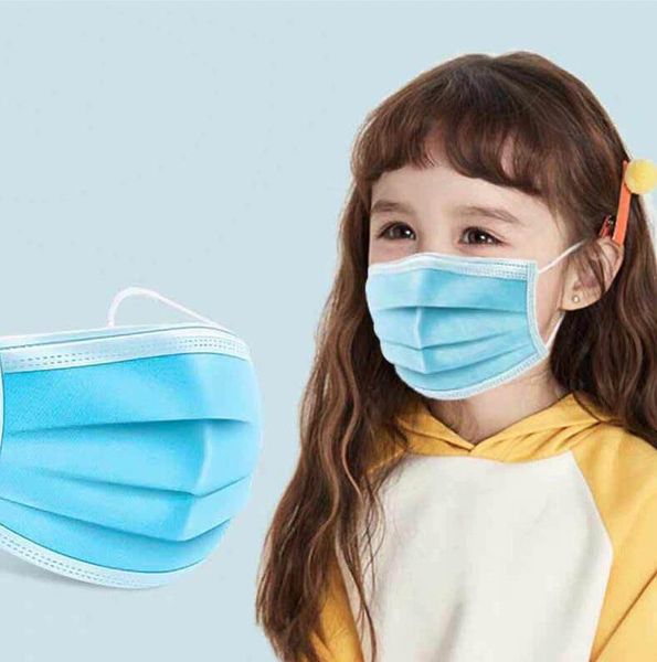 

IN STOCK! designer kids face mask luxury face masks Child 3-Ply Non-woven Protective Dustproof Respirator anti Dust muoth mask