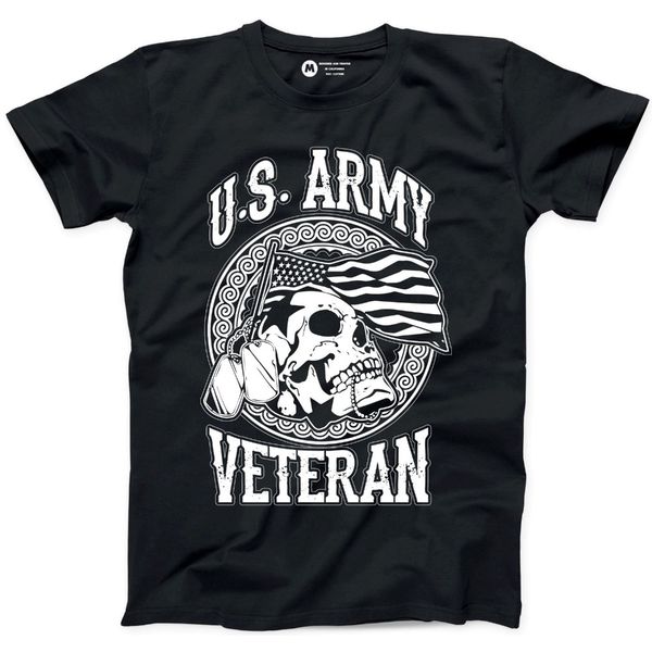 

us army veteran men`s tee skull proud vietnam iraq afgan vet famous brand design summer new print man cotton fashion t shirt