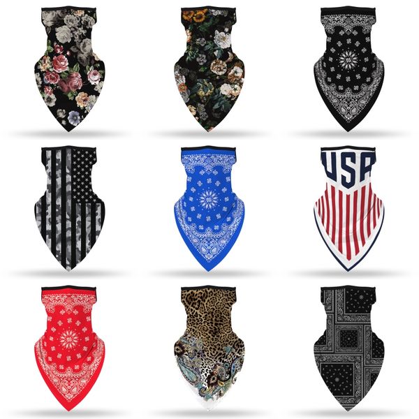 

masque bouche designer printed full face mask black fabrichorror#554