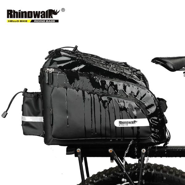 

car & truck racks rhinowalk bicycle bags 17l mountain bike saddle rack trunk waterproof for travel cycling luggage carrier camera handbag