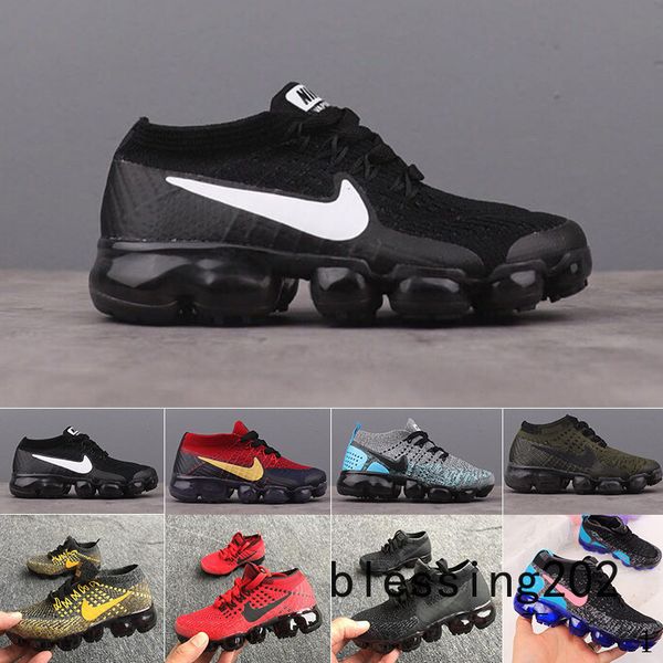 

2018 childrens athletic shoes kids boys basketball shoes child huarache legend blue designer sneakers size 28-35 wholesale price sbw2p