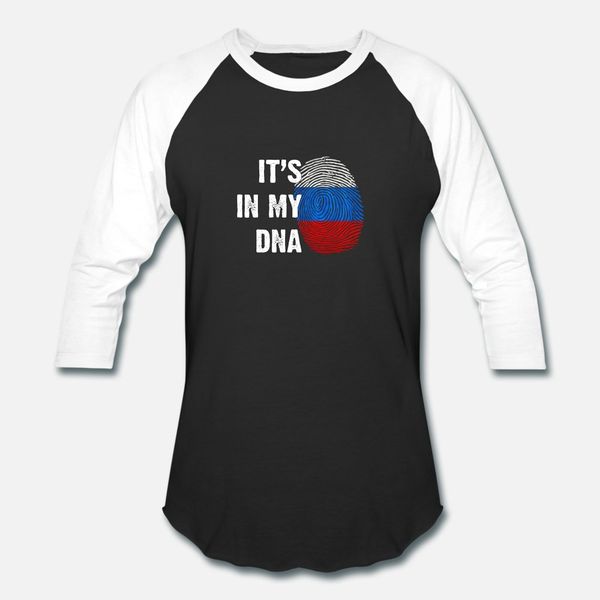 

it's in my dna russia flags design for russians t shirt men print short sleeve crew neck homme anti-wrinkle humor summer style standard