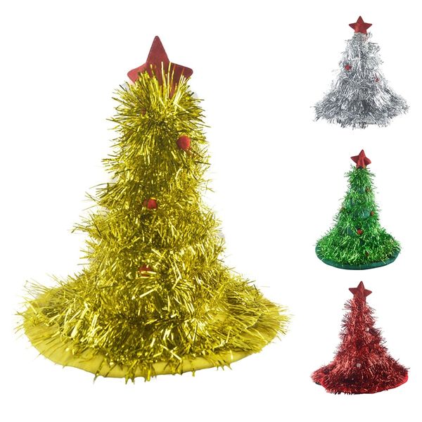 

promotion christmas tree hat on headband christmas xmas party santa fancy dress costume hat holiday decorations headgear