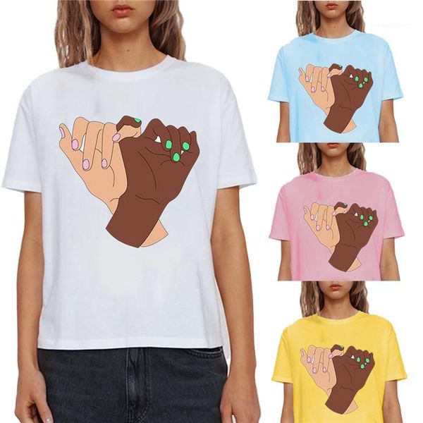 

рукав tshirt сыпучих crew neck top famale повседневная одежда женщина краткость лето, White