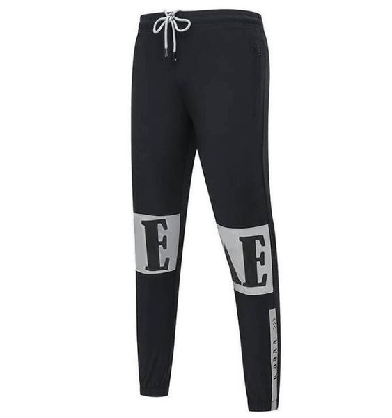 

20ss summer men pants fashion track pants joggers with letters men sweatpants drawstring stretchy joggers, Black