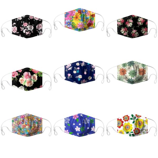 

designer design face masks prective mask ultraviolet-proof dustproof riding cycling sports print mouth masks men and women outdoor#977, Black