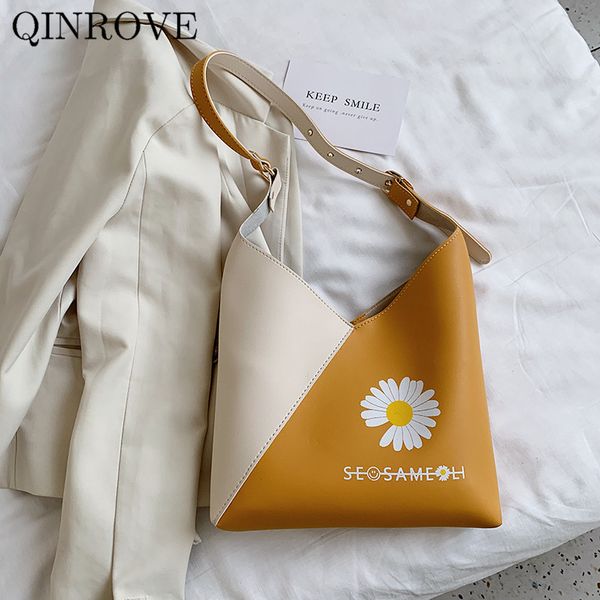 

composite bag handbags for women hand bag 2020 pu-leather female eco girls patchwork panelled causal small middle