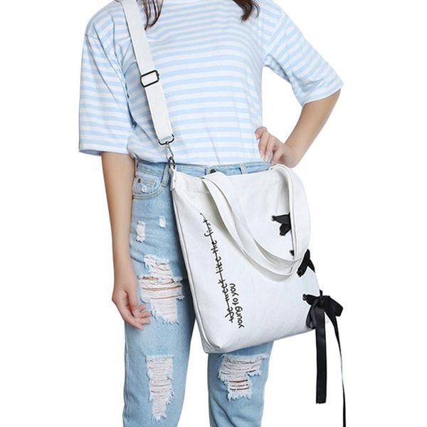 

2020 new women lady girls simple fashion canvas tote bag casual versatile handbag shoulder bag