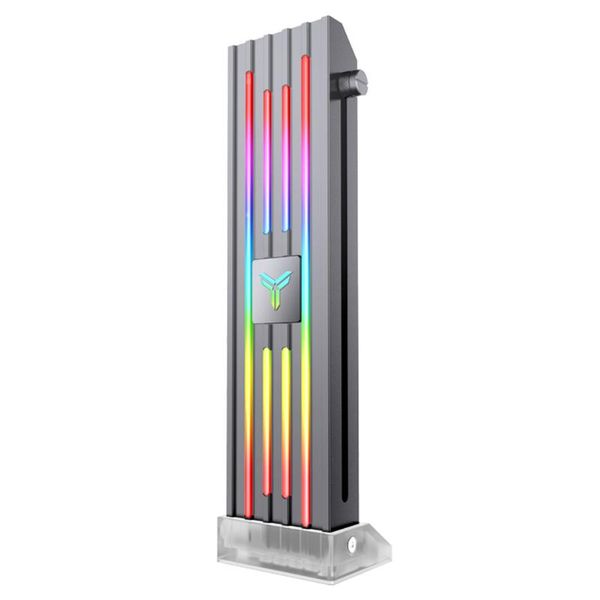 

jonsbo vc-4 argb graphics card support aluminum alloy gpu brace for atx/matx/itx chassis computer case holder
