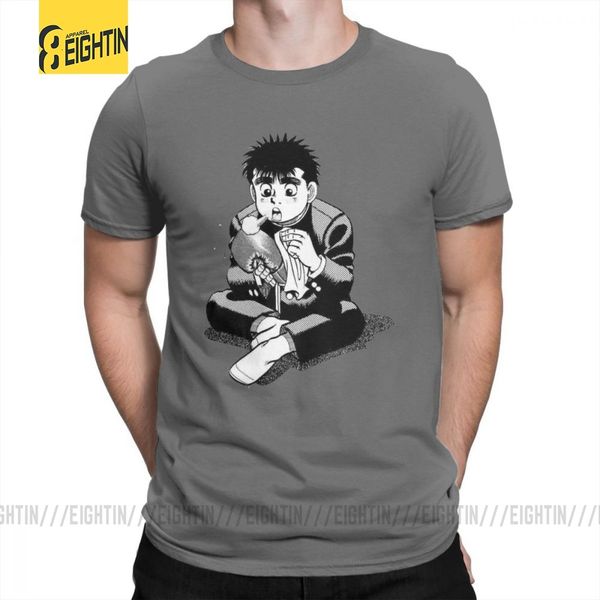 

hajime no ippo makunouchi t shirts short-sleeved novelty tee shirt mens printed crew neck purified cotton t-shirts sport boxing