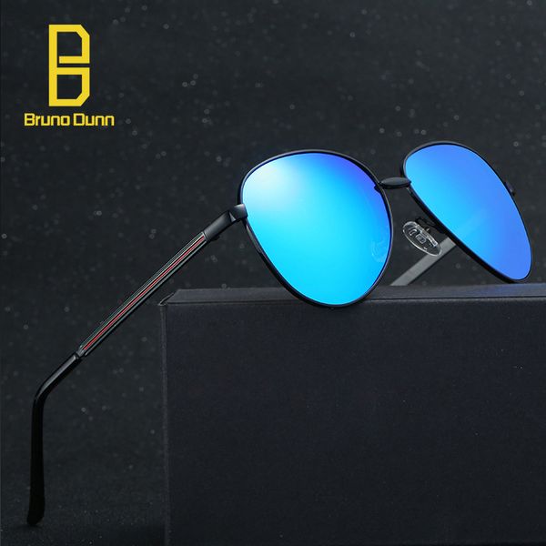 

2020 new hd polarized vintage retro aviation black sunglasses men women luxury sun glases female brand designer titanium 131, White;black