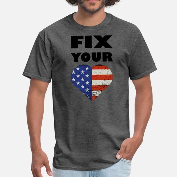 

fix your heart america t shirt men graphic short sleeve s-xxxl original graphic funny casual summer style original shirt