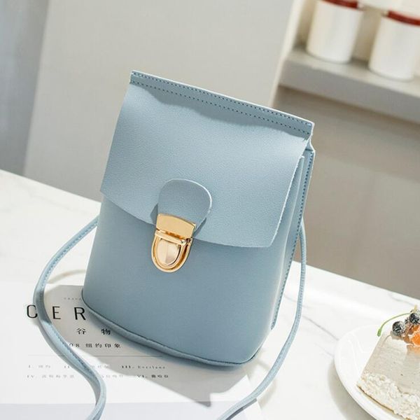 

women female & crossbody bucket single casual shoulder bag mobile phone handbag clutches purse flap pu leather bolsa femme