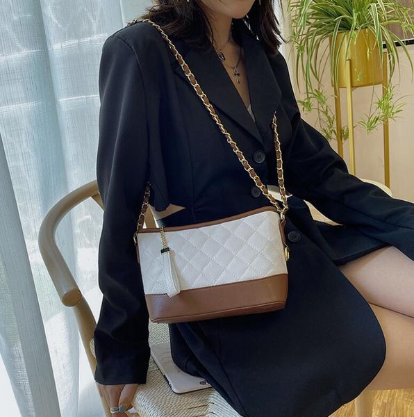 

fashion women backet check crossbody lady small handbag shoulder bags