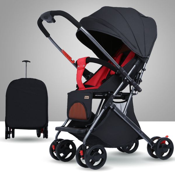 

strollers# lightweight baby stroller two way push portable folding travel carriage can sitting and lying 0~36months infant trolley