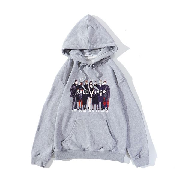 

france fashion mens designer hoodies streetwear hip hop sports hoodies loose fit womens luxury hoodie mens designer sweaters letter printed, Black