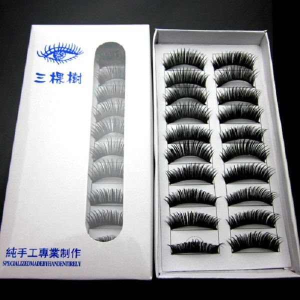 

2020 new false eyelash mink lashes 10 pair lashes thick faux 3d real mink eyelashes lashes mink false eyelash natural