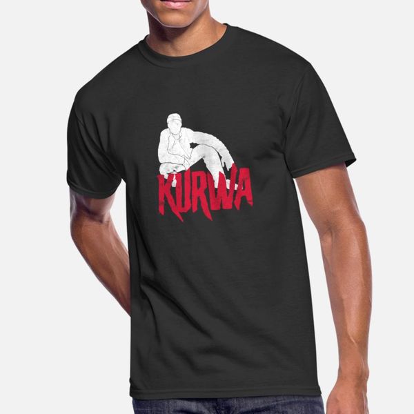 

kurwa russenhocke for poland t shirt men customized short sleeve round neck gents famous new style summer outfit shirt