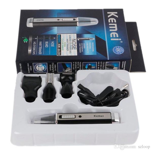 

kemei km - 6630 4 in 1 nose hair beard eyebrow rechargeable electric trimmer electric nose trimmer ear shaver hair cliper wholesale