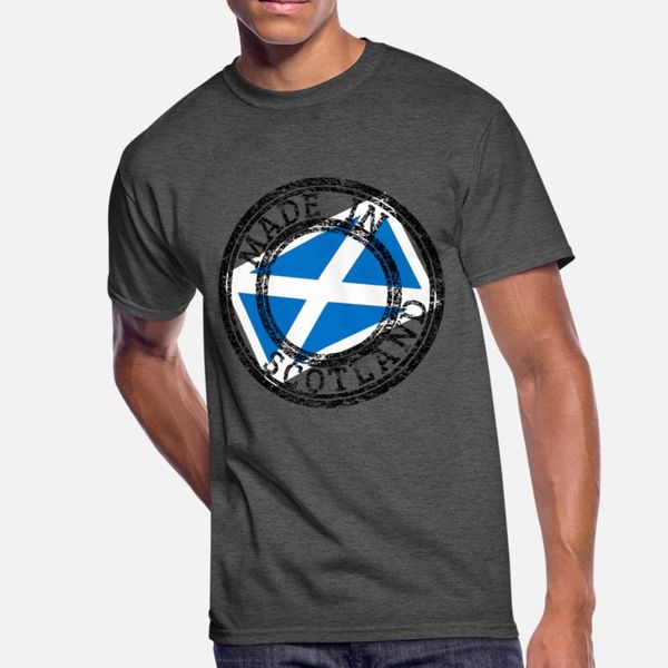 

made in scotland 2 t shirt men create short sleeve euro size s-3xl slim gift new style summer natural shirt