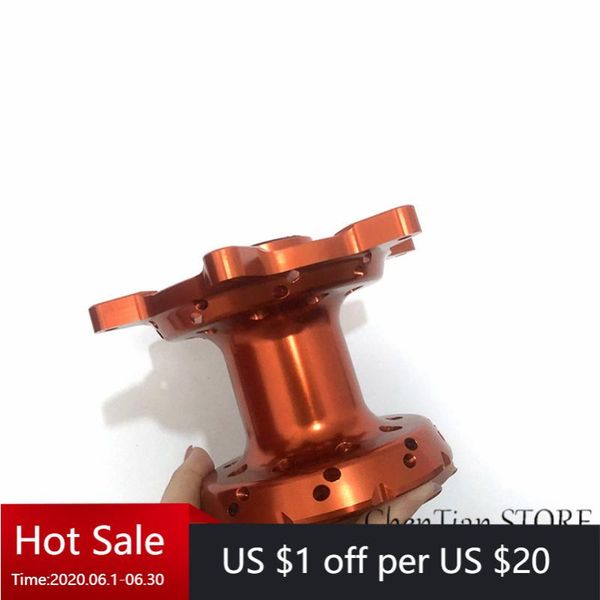 

orange cnc machined 36 holes front wheel hub for exc250 exc525 sx125 sx250 sx-f 450 350 exc200 2003-2020