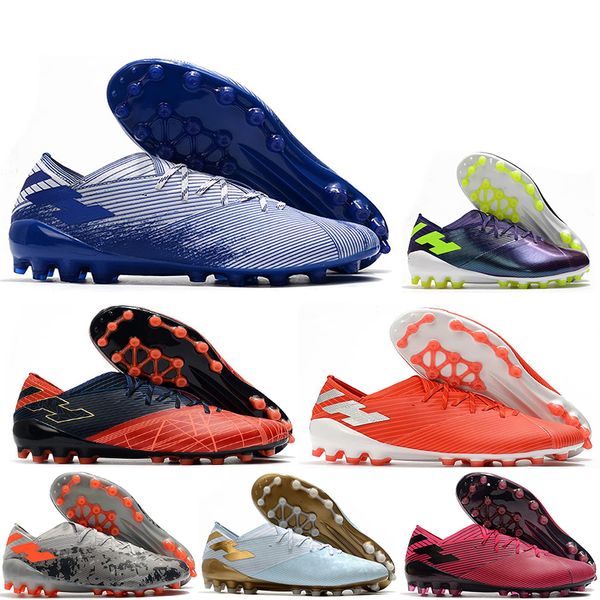 

nemeziz 19.1 ag messi soccer mens 19+x football shoes agility bandage spectral mode soccer boots cleats size us6.5-11