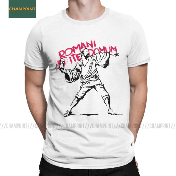 

men's t-shirt romani ite domum monty python t shirts cotton tee short sleeve spanish inquisition romans domum plus size