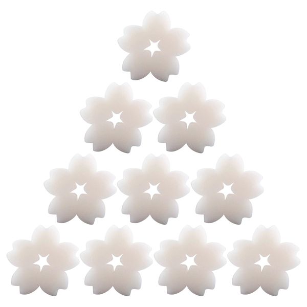 

10pcs/set floating tub sakura shape swimming pool home oil absorbing sponge