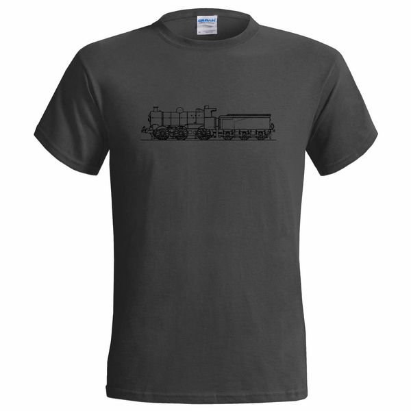 

male selling t shirt lner j22 class steam locomotive blueprint mens t shirt train railway gnr ner summer tee shirt