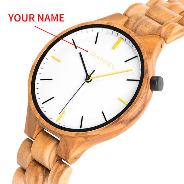 

relogio masculino personlity cuatomize name bobo bird wood watch men quartz male clock customized gift for him anniversary, Slivery;brown